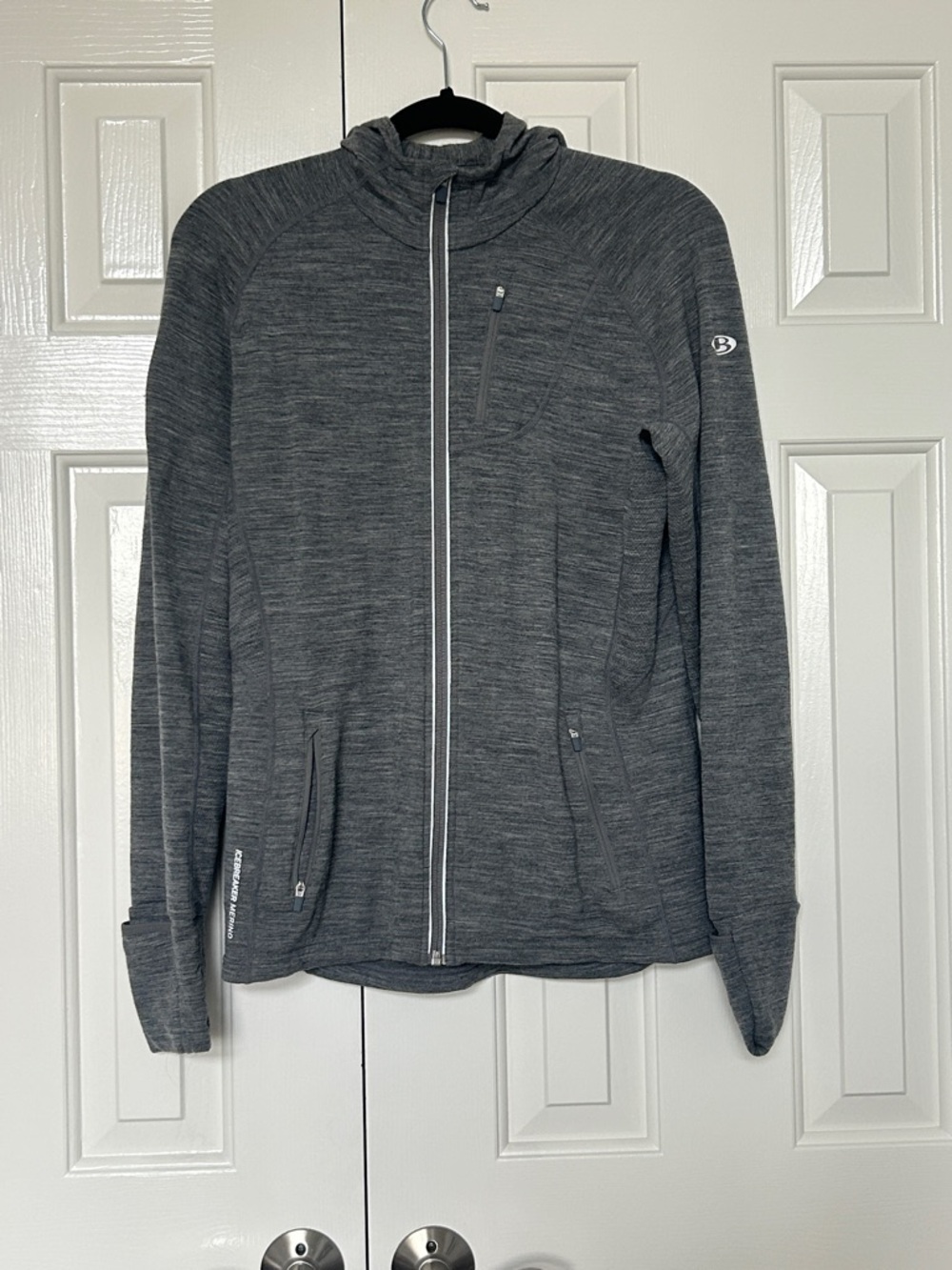 Grey Athletic Zip-Up